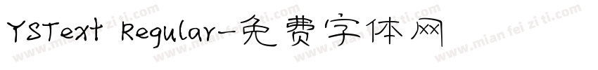 YSText Regular字体转换